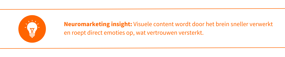 Neuromarketing insight visuele content